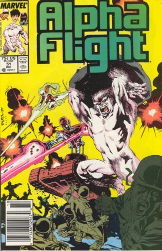 Alpha Flight #51 (1987) 1st full interior work of Jim Lee at Marvel ...