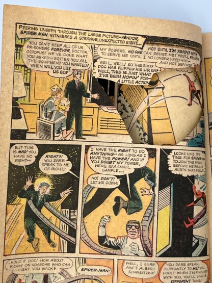Amazing Spider-Man #3 (1963) Origin & 1st app. Dr. Octopus (Otto Octavius)- coverless, no pinup + 1 panel cutout - Image 3