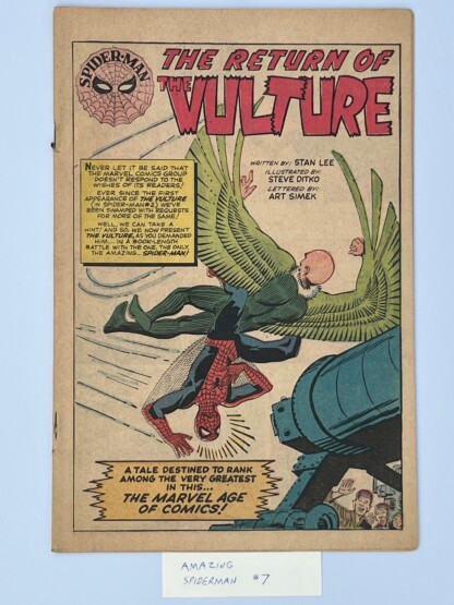 Amazing Spider-Man #7 (1963) 2nd app. The Vulture - coverless