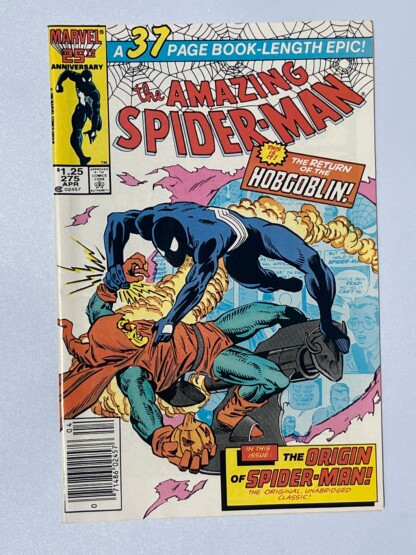 Amazing Spider-Man #275 (1986) Origin of Spider-Man retold
