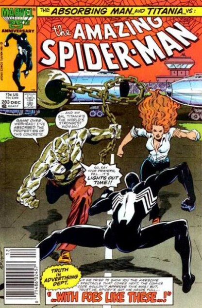 Amazing Spider-Man #283 (1986) 1st cameo app. Mongoose