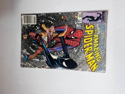 Amazing Spider-Man #258 (1984) Reed Richards discovers Spider-Man's black costume is an alien symbiote, Debut of Bombastic Bag-man costume