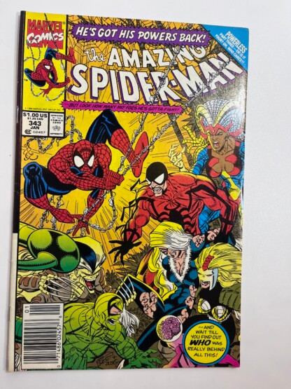 Amazing Spider-Man #343 (1991) 1st cameo app. Cardiac (Dr. Elias Wirtham)