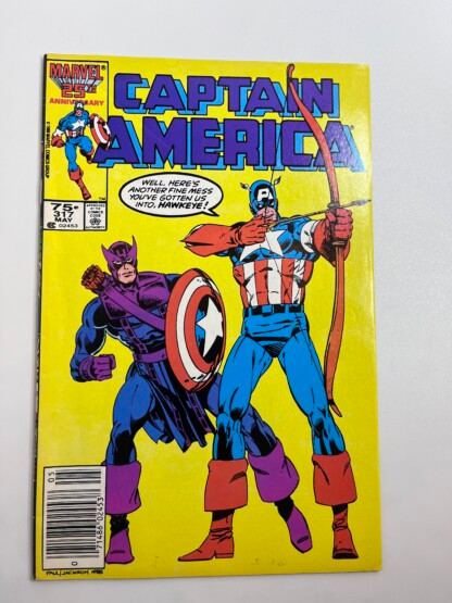 Captain America #317 (1986) 1st team app. Death-Throws