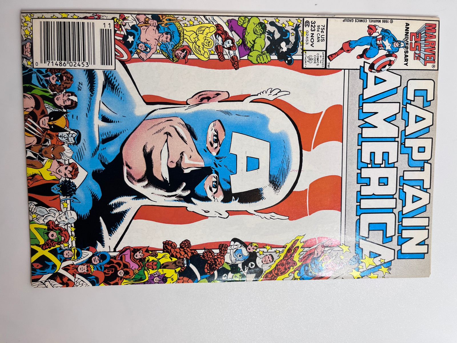 Captain America #323 (1986) 1st app. Super-Patriot (John Walker), 1st team ap...