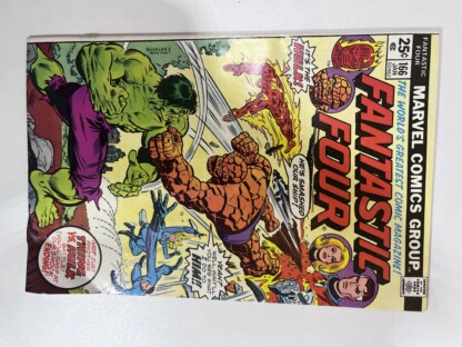 Fantastic Four #166 (1975) Classic battle of The Hulk vs The Thing