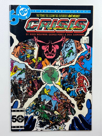 Crisis On Infinite Earths #3 (1985) 2nd cameo app. Anti-Monitor