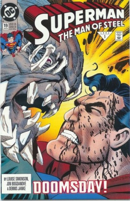 Superman: The Man of Steel #19 (1992) Doomsday is fully revealed