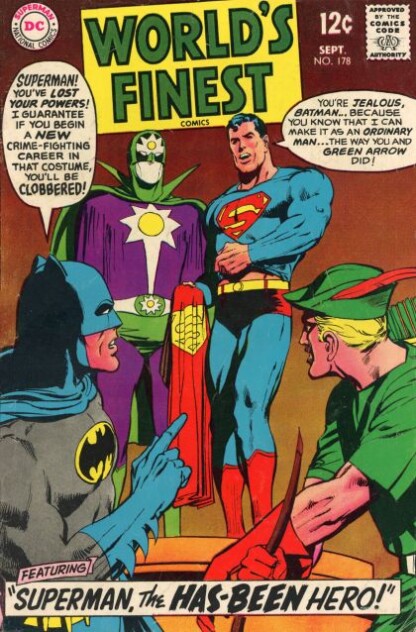 World's Finest Comics #178 (1968) 1st app. Nova (Powerless Superman)