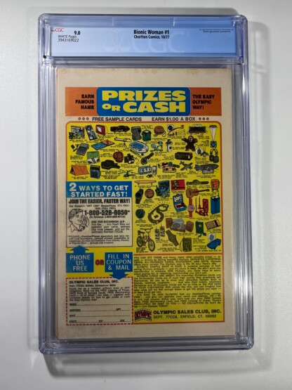 Bionic Woman #1 CGC 9.0 (1977) - Image 2