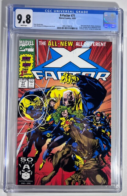 X-Factor #71 CGC 9.8 (1991) 1st cover app. Strong Guy (Guido Carosella)