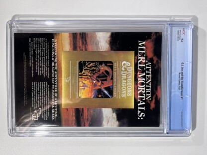 G.I. Joe and the Transformers #1 CGC 9.6 (1986) - Image 2