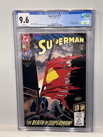 Superman #75 CGC 9.6 (1992) Death of Superman, Death of Doomsday