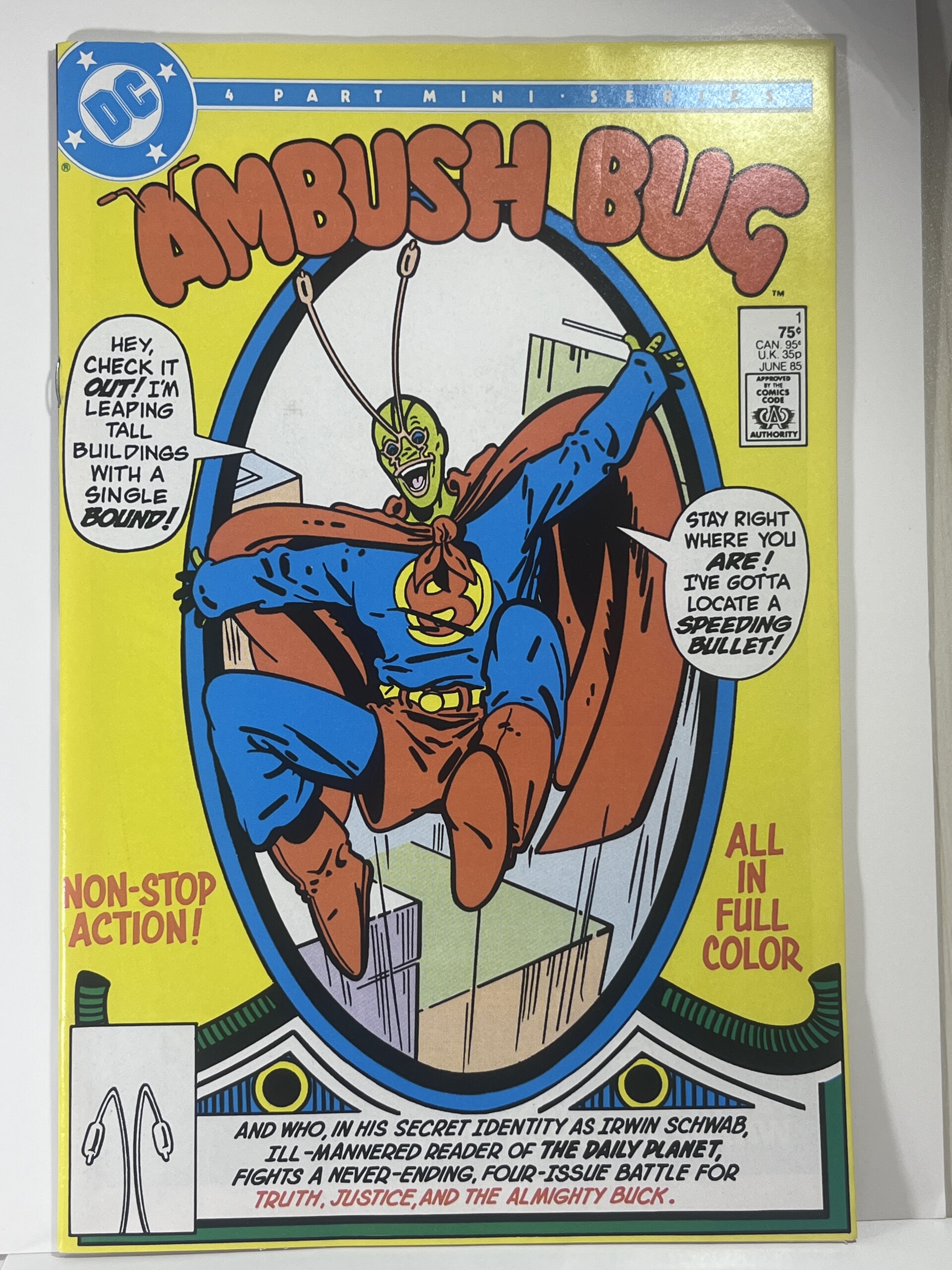 Ambush Bug #1 (1985) Premiere Issue, 1st solo series of Ambush Bug in 9.2 Nea...