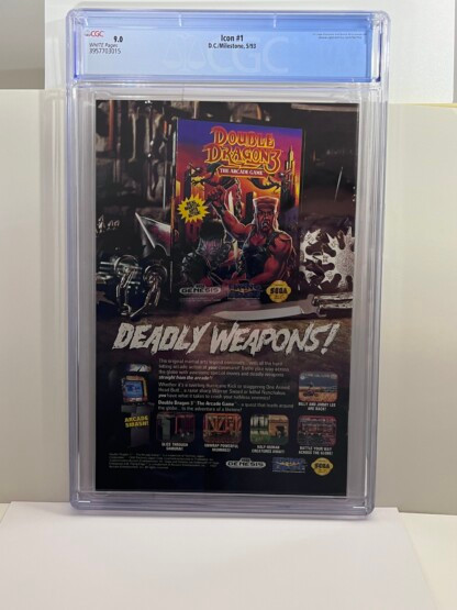 Icon #1 CGC 9.0 (1993) 1st app. Icon (Augustus Freeman), 1st app. Rocket (Raquel Ervin) - Image 2