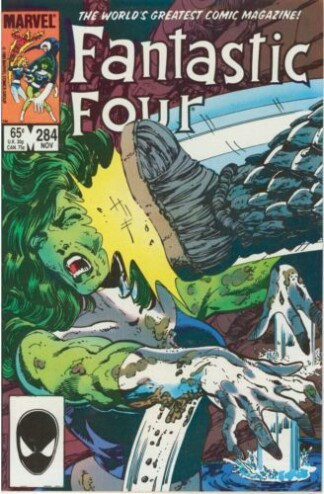 Fantastic Four #284 (1985) Invisible Girl becomes Invisible Woman