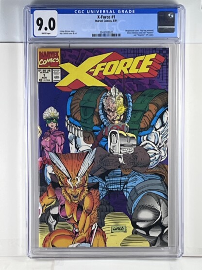 X-Force #1 CGC 9.0 (1991) 3rd app. of Warpath