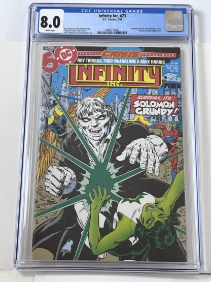 Infinity Inc. #23 CGC 8.0 (1986) 1st app. Wildcat (Yolanda Montez)