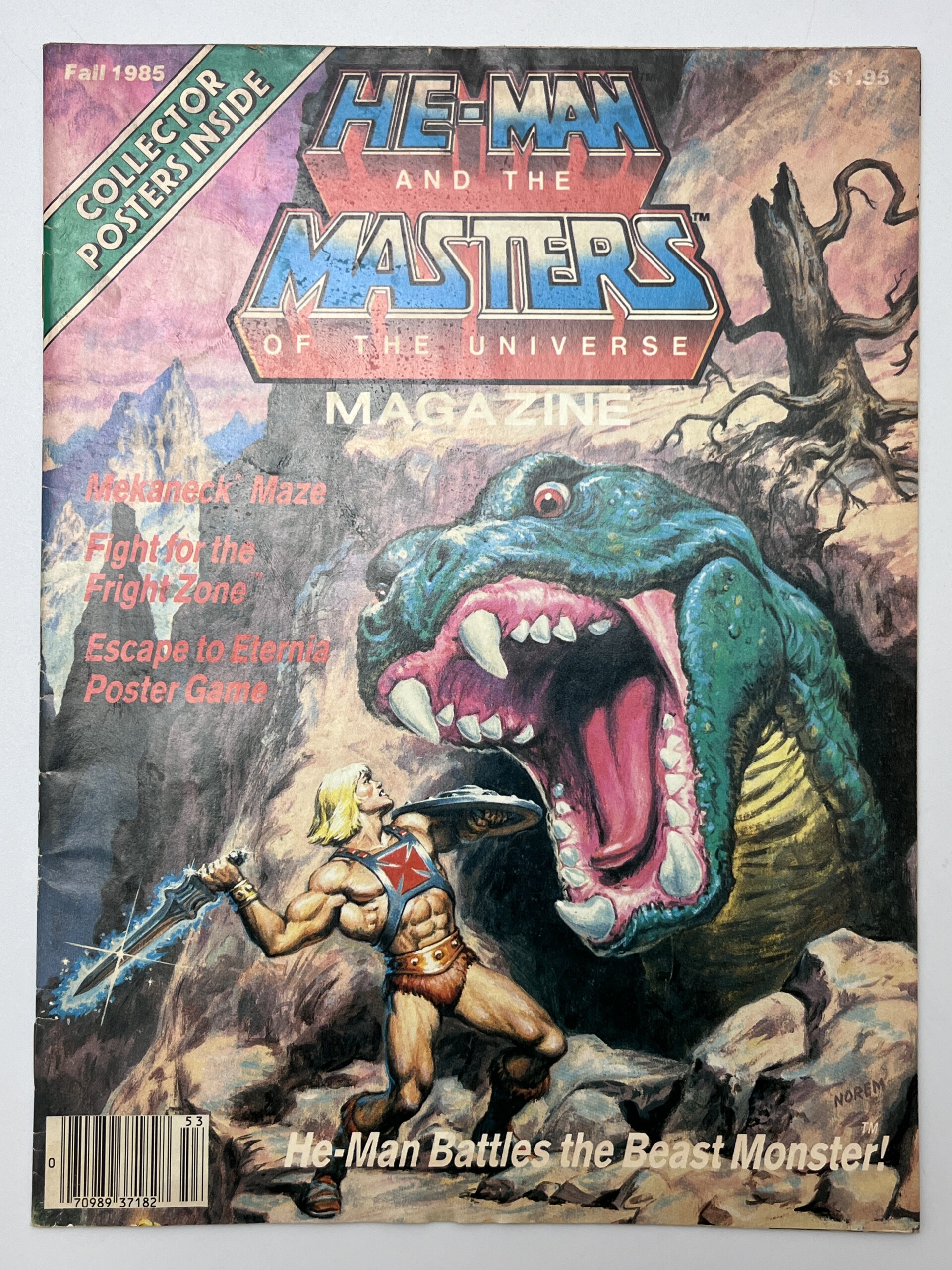 He-Man and the Masters of the Universe Magazine (Fall 1985) w/poster