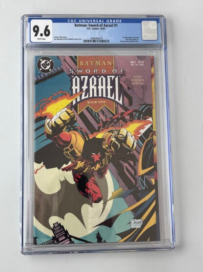 Batman: Sword of Azrael #1 CGC 9.6 (1992) 1st app. Azrael (Jean-Paul Valley)