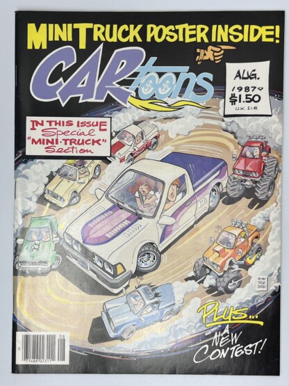 CARToons August 1987 in 8.0 Very Fine