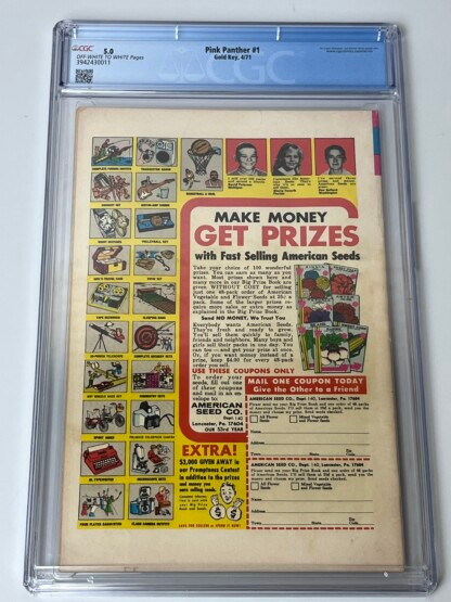 Pink Panther #1 CGC 5.0 (1971) 1st app. Pink Panther in comics - Image 2