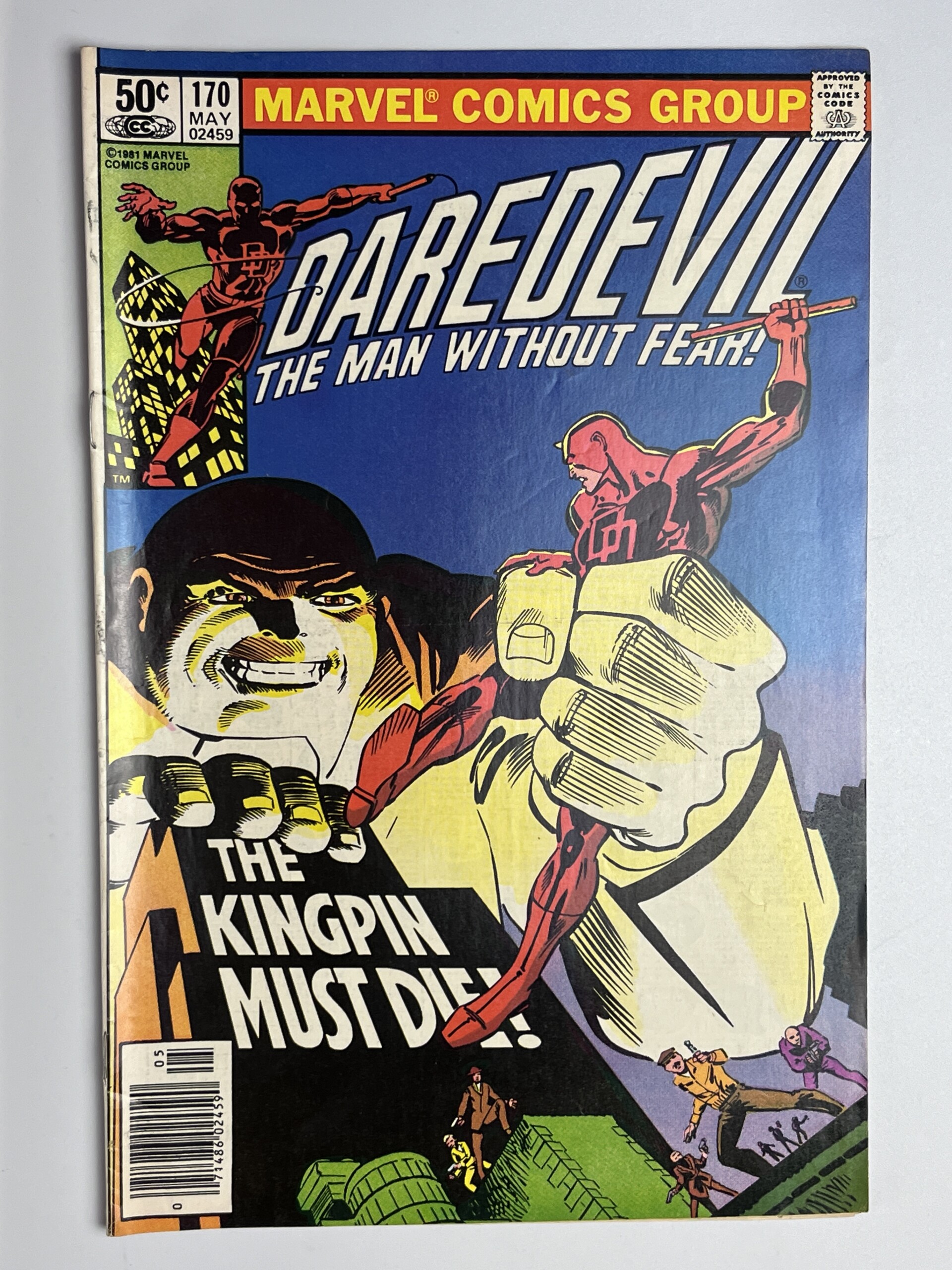Daredevil #170 (1981) 1st app. Kingpin in the Daredevil title in 7.0 Fine/Ver...