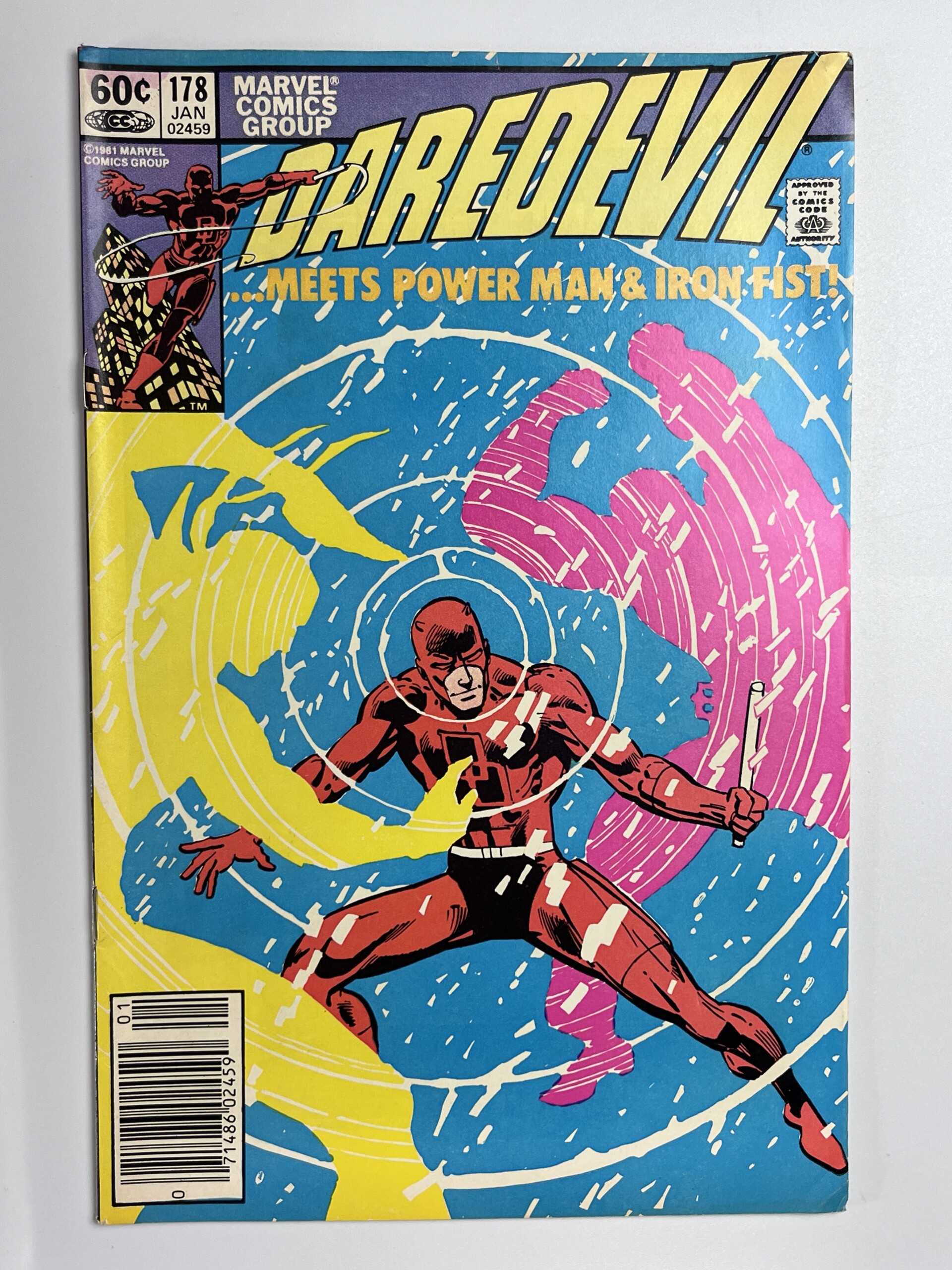 Daredevil #178 (1982) 1st meeting of Daredevil and the Heroes For Hire in 6.5...