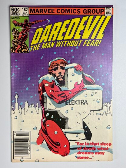Daredevil #182 (1982) Funeral of Elektra