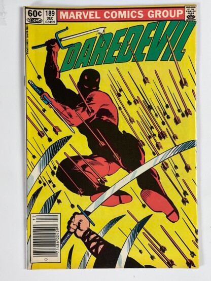 Daredevil #189 (1982) Death of Stick, 1st full app. Stone