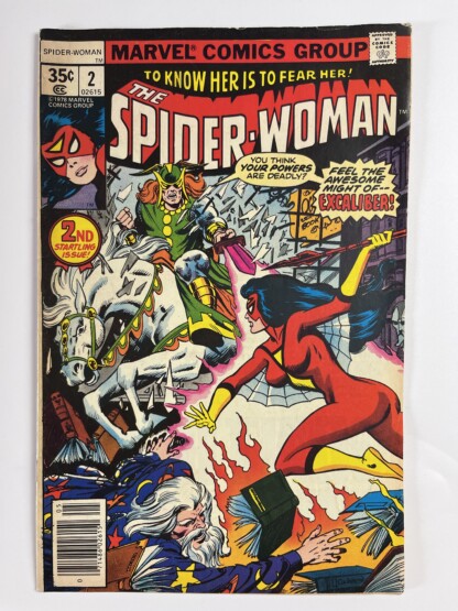 Spider-Woman #2 (1978) 1st cameo app. Morgan Le Fay