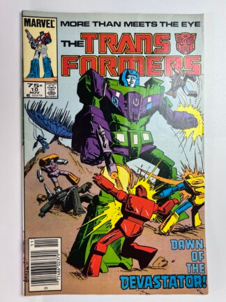 Transformers #10 (1985) 1st app. Devastator, 1st cameo app. Jetfire