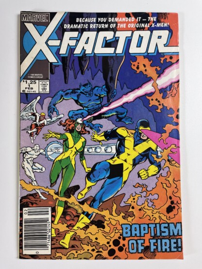 X-Factor #1 (1986) 1st app. Cameron Hodge, 1st app. Rusty Collins, 2nd cameo app. Cable as a baby, 1st team app. X-Factor