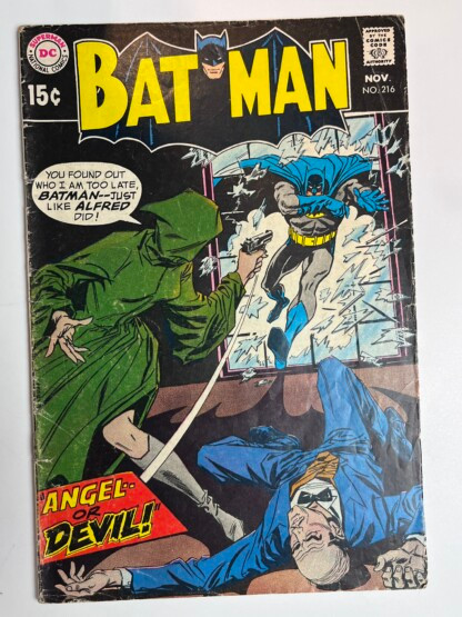Batman #216 (1969) 1st mention of Alfred's last name being Pennyworth
