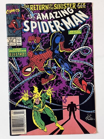 Amazing Spider-Man #334 (1990) 1st cameo team app. Sinister Six II (partially)