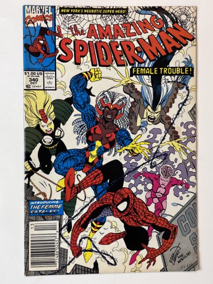 Amazing Spider-Man #340 (1990) 1st team app. The Femme Fatales