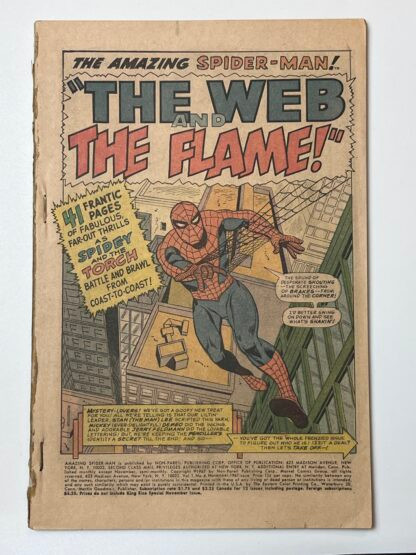 Amazing Spider-Man Annual #4 (1967) 3rd app. Mysterio; coverless