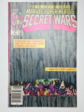 Marvel Super Heroes Secret Wars #4 (1984) (Newsstand) 1st app. Zsaji