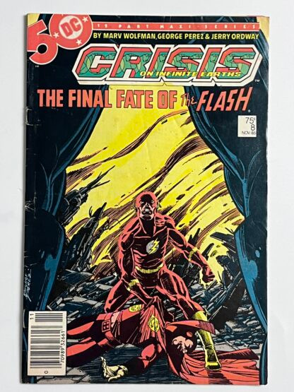 Crisis On Infinite Earths #8 (1985) Newsstand Death of Flash (Barry Allen)