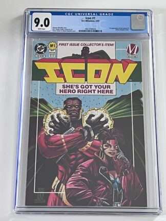 Icon #1 CGC 9.0 (1993) 1st app. Icon, 1st app. Rocket