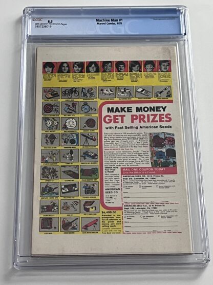 Machine Man #1 CGC 8.5 (1978) Premiere Issue - Image 2