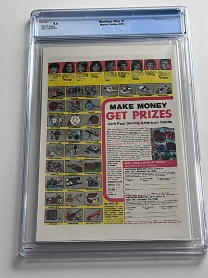Machine Man #1 CGC 9.6 (1978) Premiere Issue - Image 2