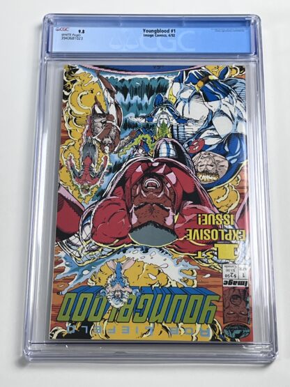 Youngblood #1 CGC 9.8 (1992) Premiere Issue, 1st app. Shaft, 1st app. Chapel, 1st app. Badrock, 1st app. Vogue, 1st app. Link, 1st app. Diehard - Image 2