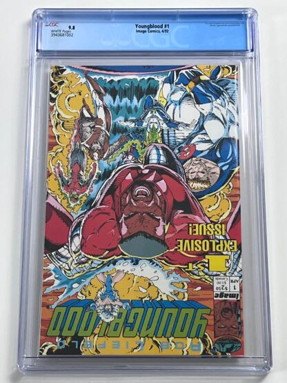 Youngblood #1 CGC 9.8 (1992) Premiere Issue, 1st app. Shaft, 1st app. Chapel, 1st app. Badrock, 1st app. Vogue, 1st app. Link, 1st app. Diehard - Image 2