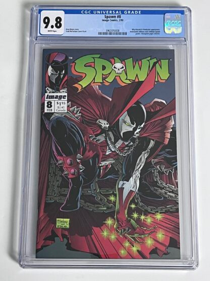 Spawn #8 CGC 9.8 (1993) 1st app. Vindicator, Origin of Hell