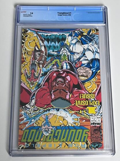 Youngblood #1 CGC 9.8 (1992) Premiere Issue, 1st app. Shaft, 1st app. Chapel, 1st app. Badrock, 1st app. Vogue, 1st app. Link, 1st app. Diehard - Image 2