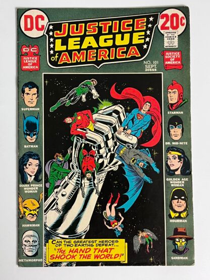 Justice League of America #101 (1972)  1st full appearance of Stripsey and the Shining Knight since the Golden Age