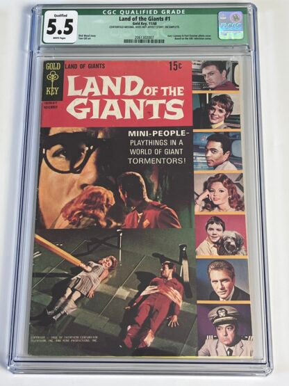 Land of the Giants #1 CGC 5.5 (1968) Qualified; missing centerfold; doesn't affect story
