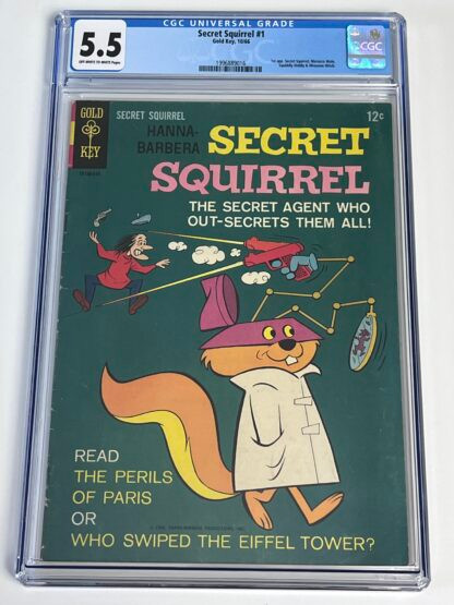 Secret Squirrel #1 CGC 5.5 (1966) 1st app. Secret Squirrel
