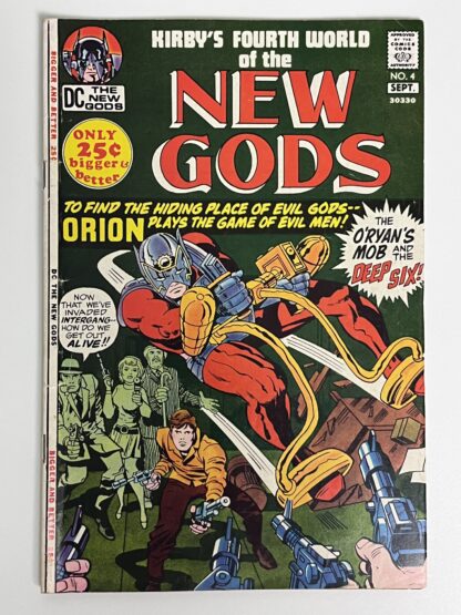 New Gods #4 (1971)  1st app. Esak, 2nd cameo app. Slig